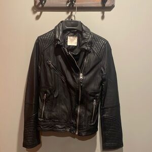 Abercrombie & Fitch | Black Faux Leather Jacket
